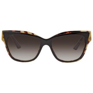 Open Box  Prada Brown Gradient Cat Eye Sunglasses PR 23XS 3890A7