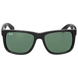 Open Box  Ray Ban Justin Classic Green Classic Square Sunglasses RB4165 60171