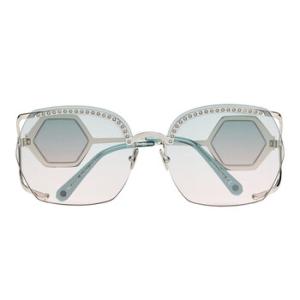 Statement Nickel Pink Oversized Sunglasses 000WES0055PTE003NKUXU