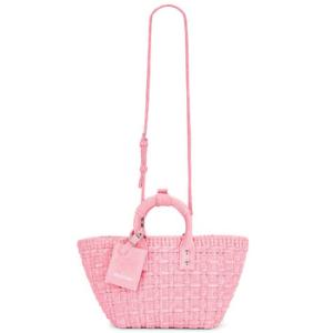 Sweet Pink Bistro XS Basket Tote Bag