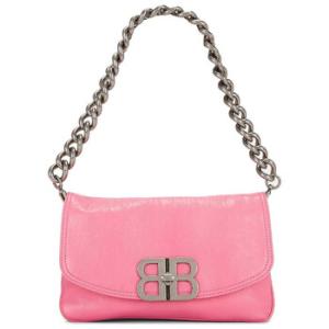 Sweet Pink Calfskin Small BB Soft Flap Shoulder Bag