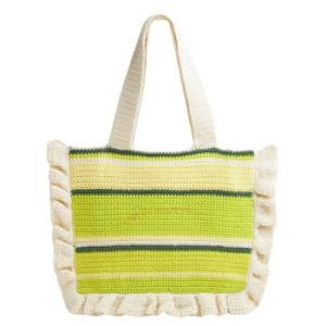 Tender Shoots Crochet Frill Tote Bag