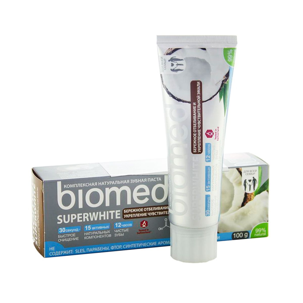 Biomed - ბიომედი კბილის პასტა superwhite 100მლ 0058