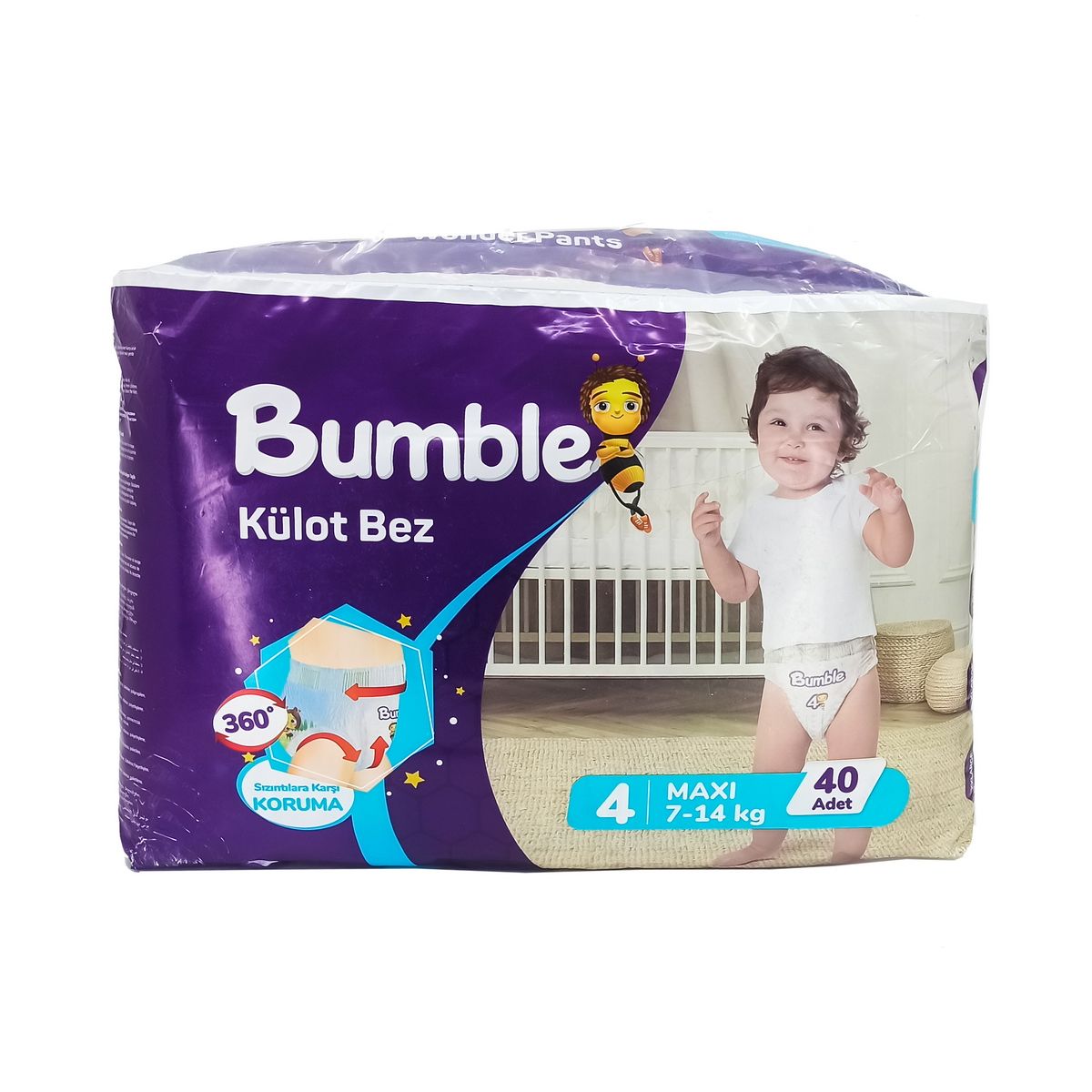 Bumble Baby - ბამბლ ბეიბი ბავშვის ტრუსი 7-14კგ 40 ცალი 0328