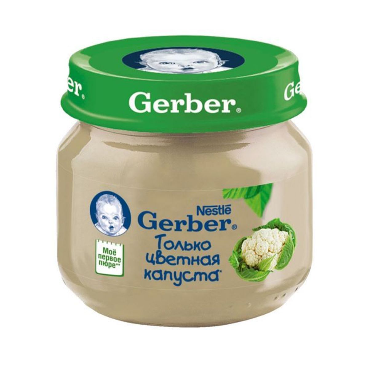 Gerber - გერბერი პიურე ყვავილოვანი კომბოსტო 80 გრ 8662