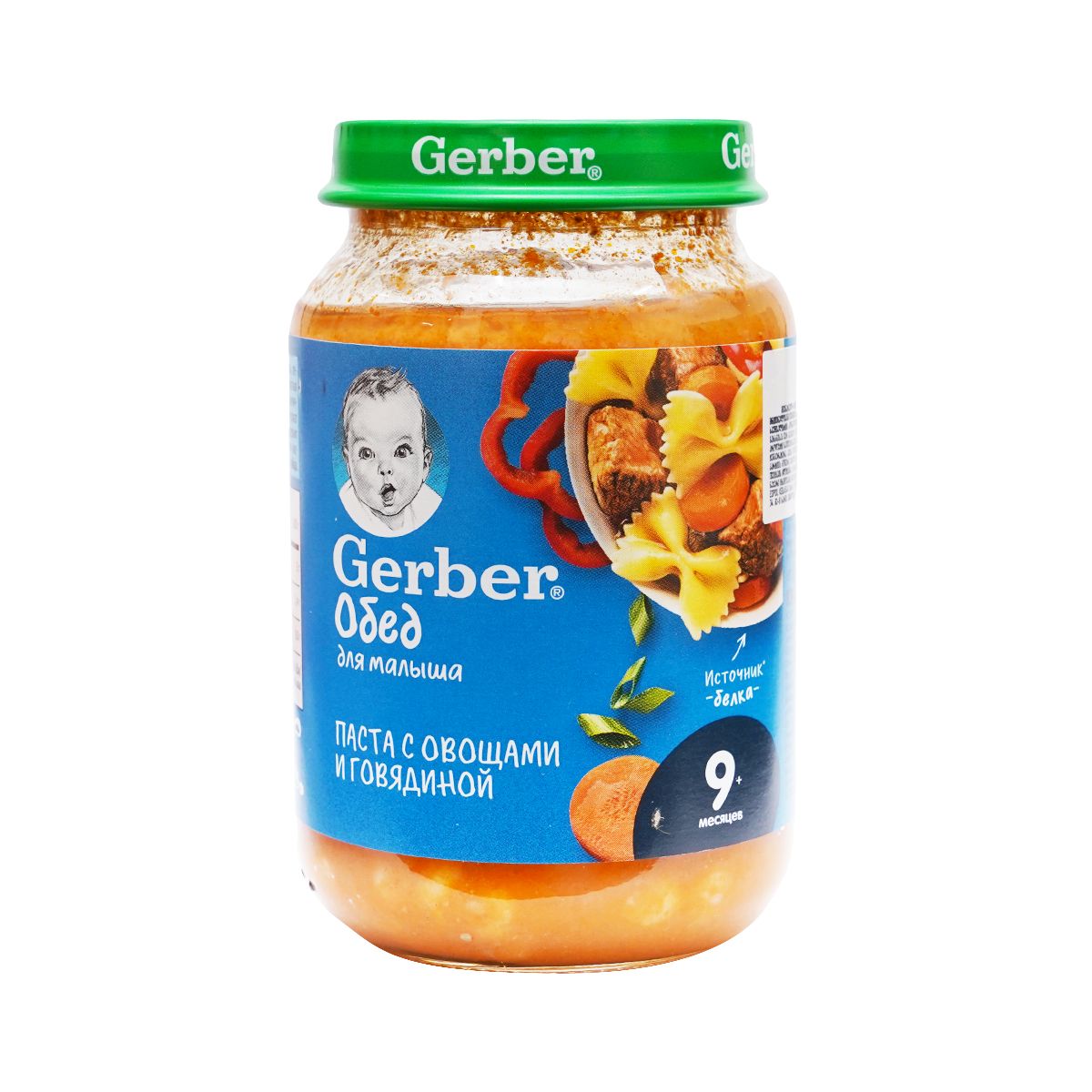 Gerber - გერბერი პიურე ხორცი და პასტა/ბს 6359