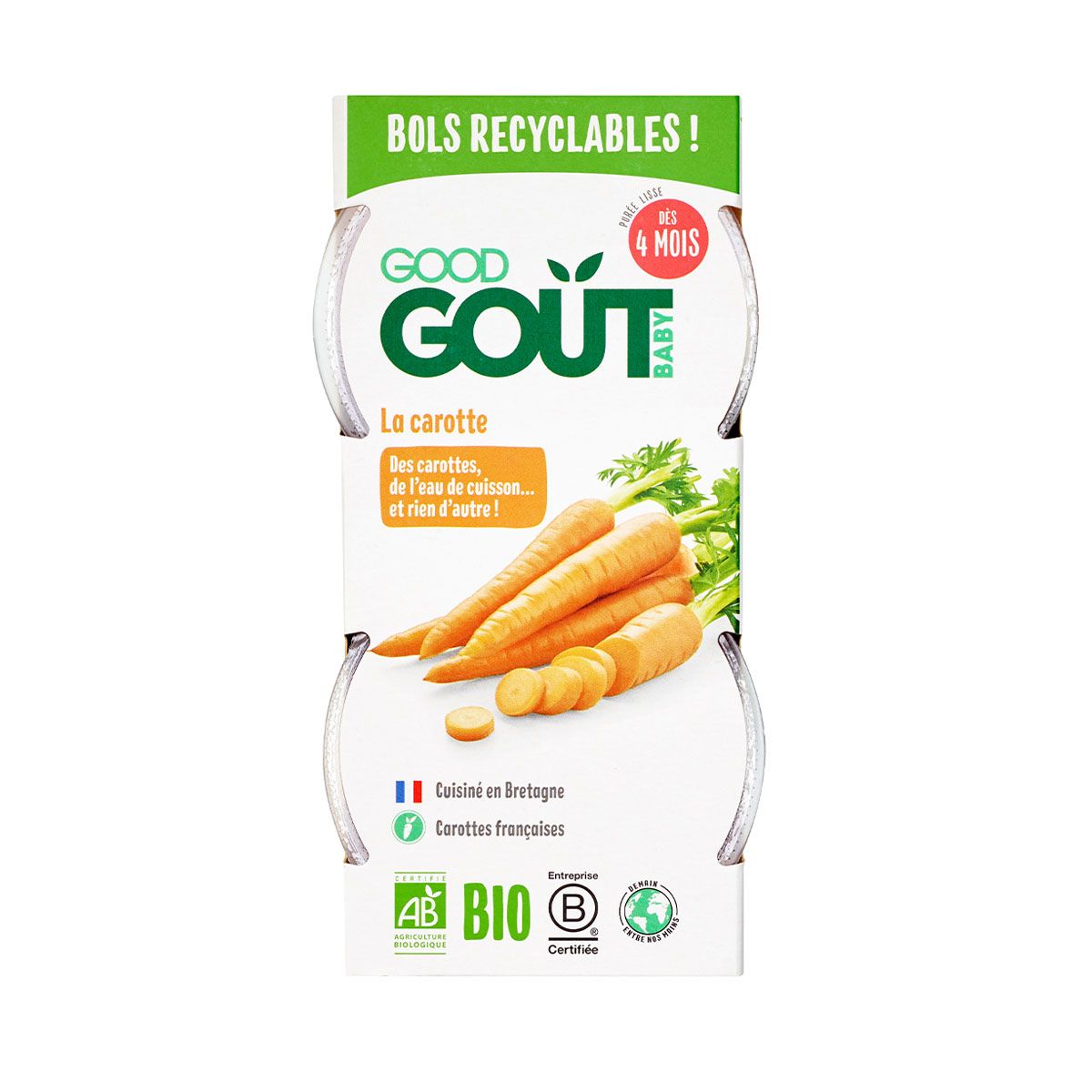 Good gout - გუდ გოუტი იოგურტი სტაფილო 120 გრ. 2 ცალი 4467