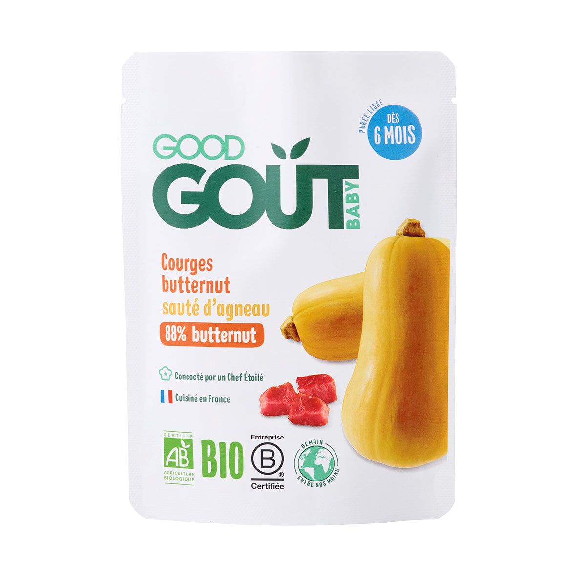 Good gout - გუდ გოუტი პიურე გოგრა და ცხვრის ხორცი 190 გრ. 7050