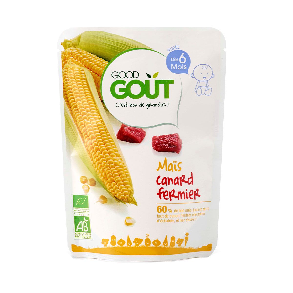 Good gout - გუდ გოუტი პიურე სიმინდი და იხვის ხორცი 190 გრ. 7371