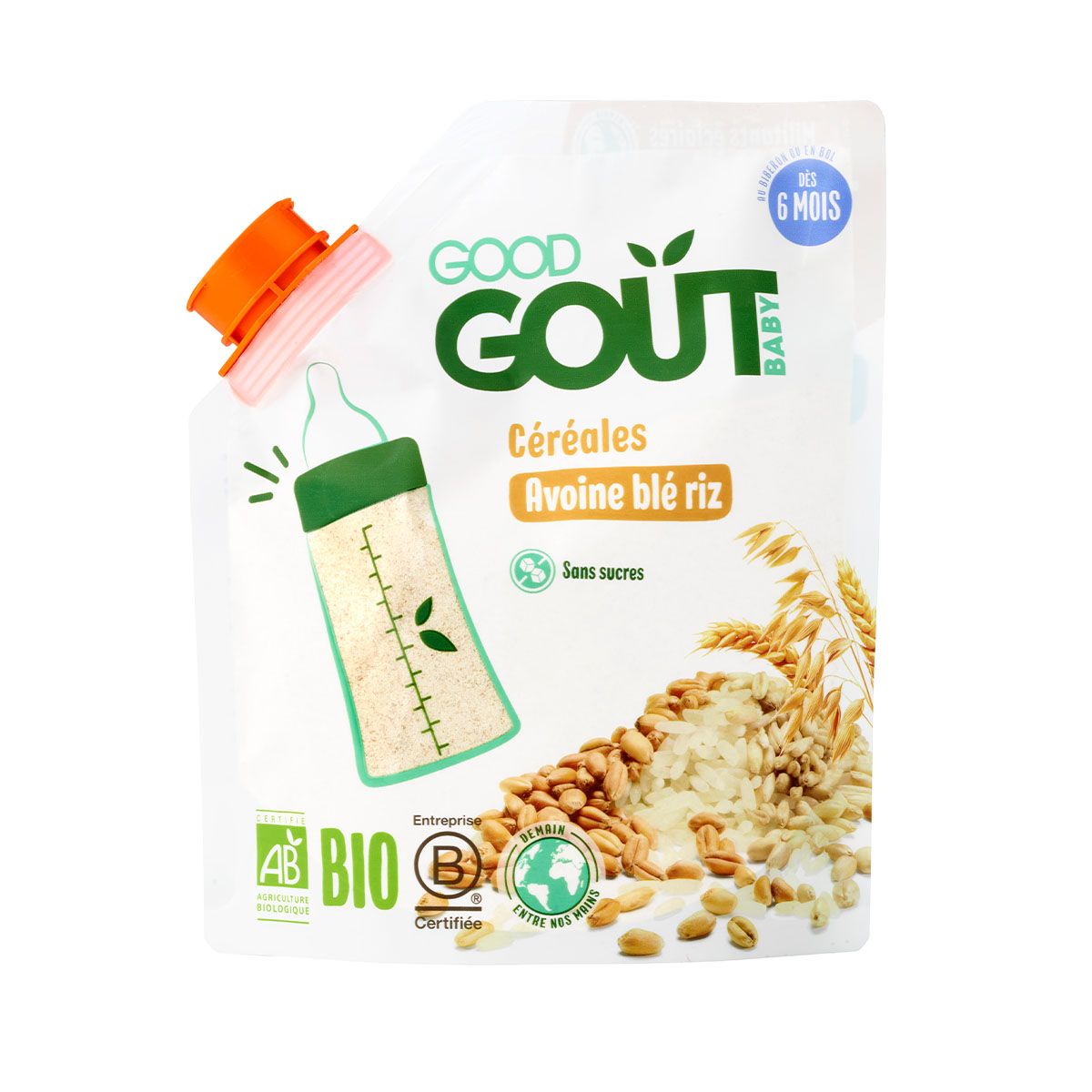 Good gout - გუდ გოუტი ფაფა შვრია ხორბალი და ბრინჯი 200 გრ. 7739