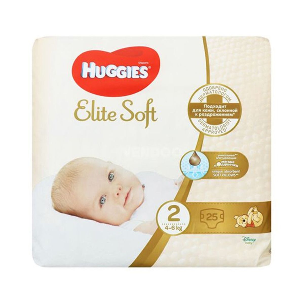 Huggies - ჰაგისი ელიტ სოფტი 4-6 კგ 25 ცალი 7961