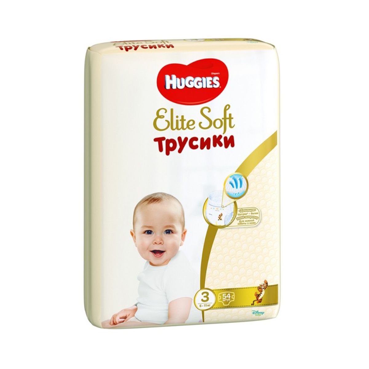 Huggies - ჰაგისი ელიტ სოფტის ტრუსი 6-11კგ 54 ცალი 6995