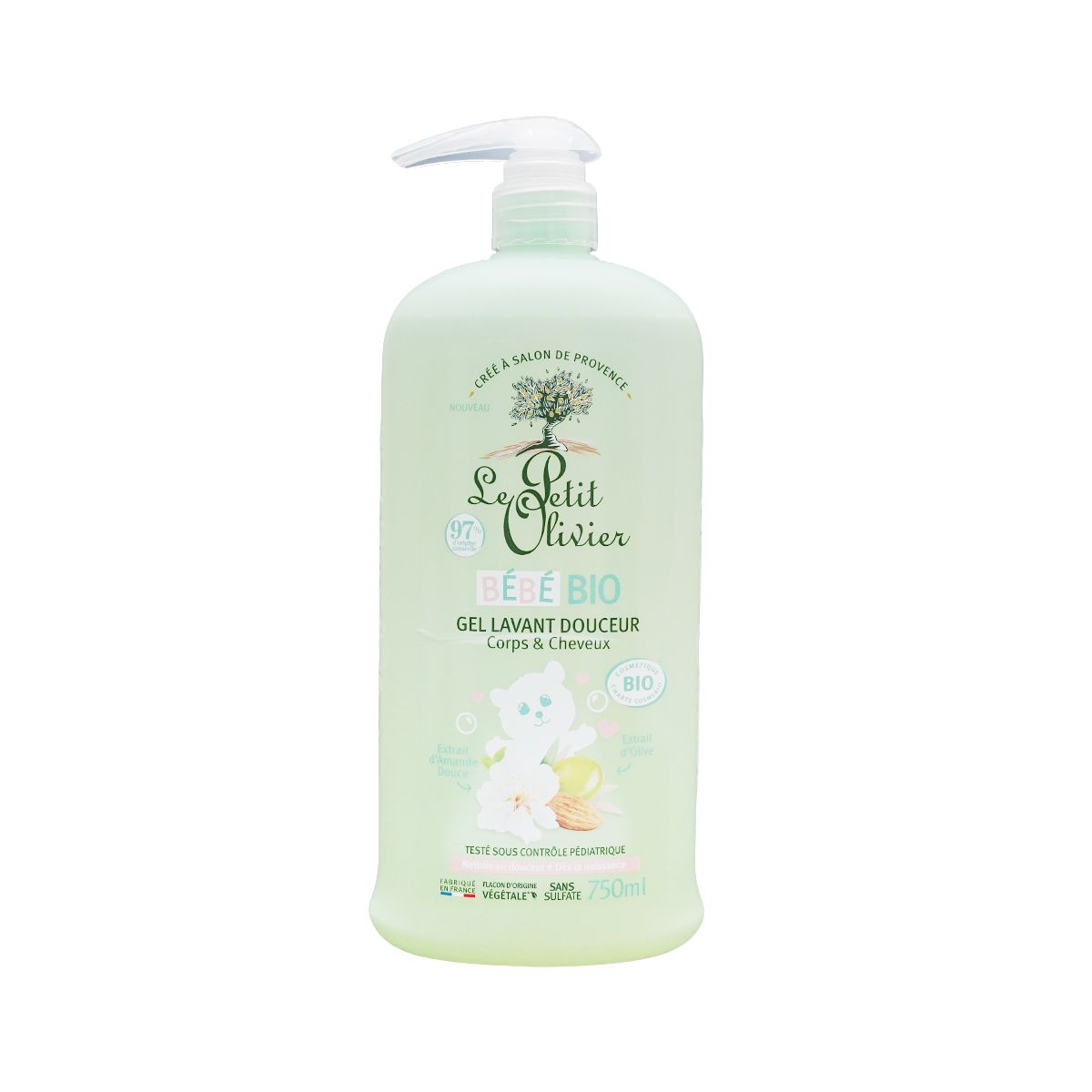 Le Petit Olivier - ლე პეტიტ ოლივიე საბავშვო გამწმენდი გელი ტანი და თმა 0001
