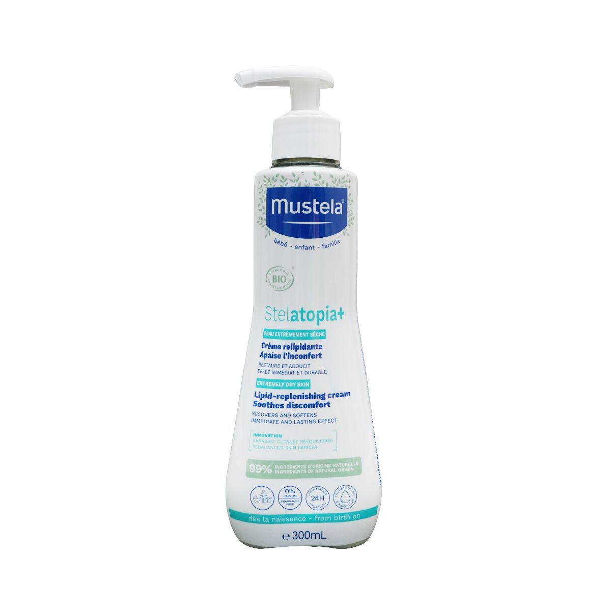 Mustela - მუსტელა დამატენიანებელი Stelatopia 0+ თვიდან 300 მლ 9882