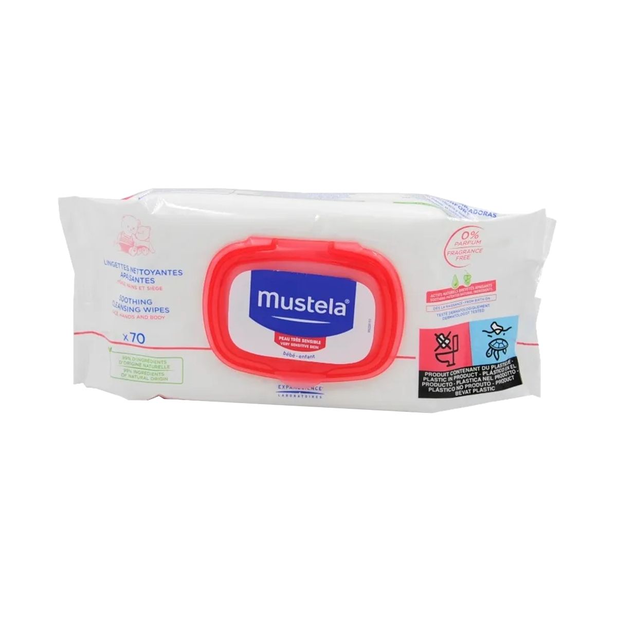 Mustela - მუსტელა სახის გასაწმენდი ხელსახოცი 70 ცალი 9807