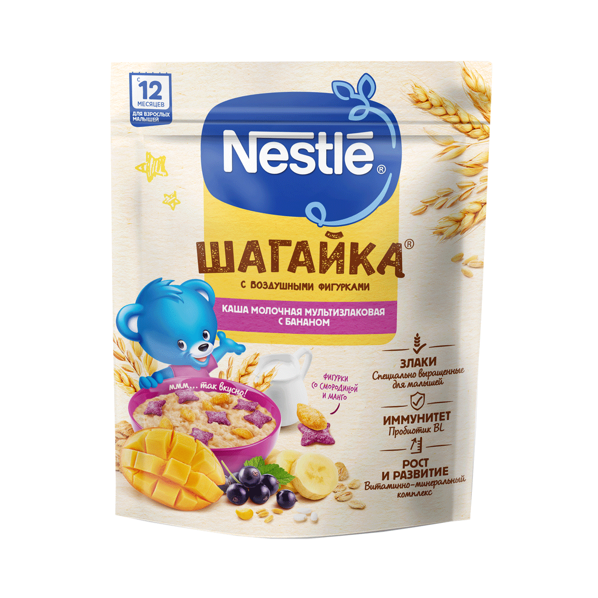 Nestle - ნესტლე რძიანი ფაფა მანგო და ბანანი 190გ 9940