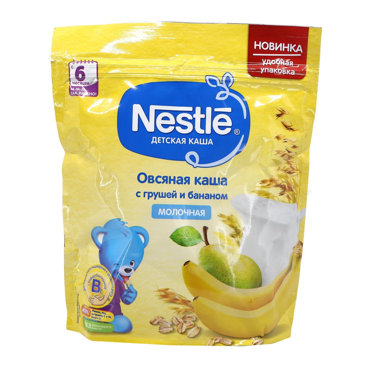 Nestle - ნესტლე რძიანი ფაფა შვრია მსხალი და ბანანი 0270