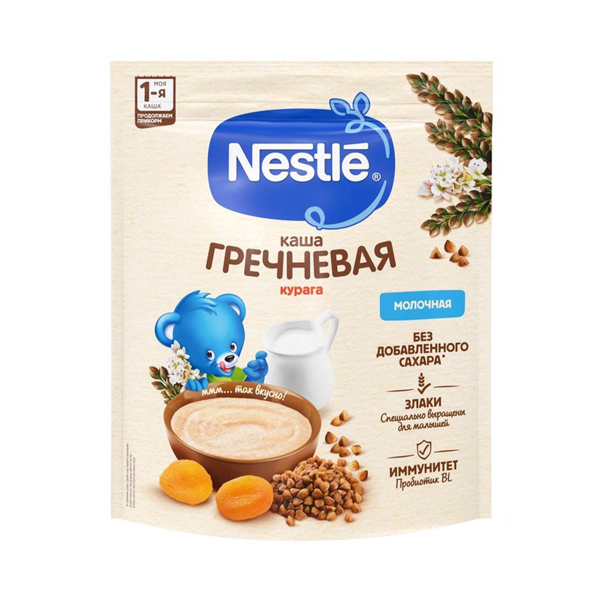 Nestle - ნესტლე რძიანი ფაფა წიწიბურა და გარგარი 3397