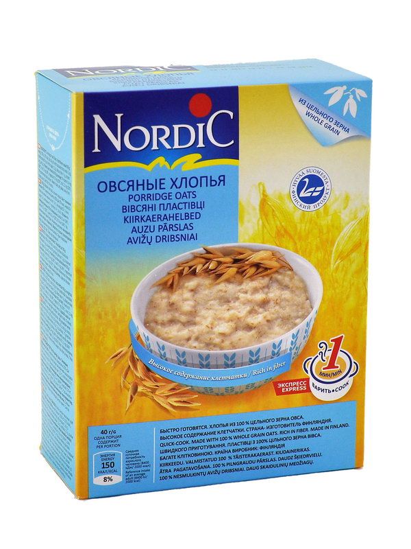 Nordic - ნორდიკი ფაფა შვრიის (ჰერკულესი) 500 გრ 8409