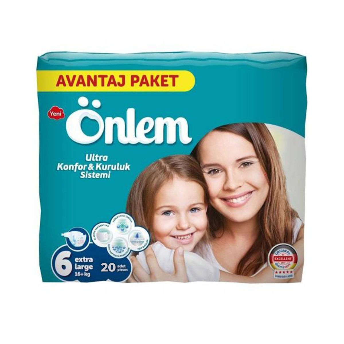 Onlem - ონლემი ბავშვის საფენები 16+კგ 20 ცალი 6400