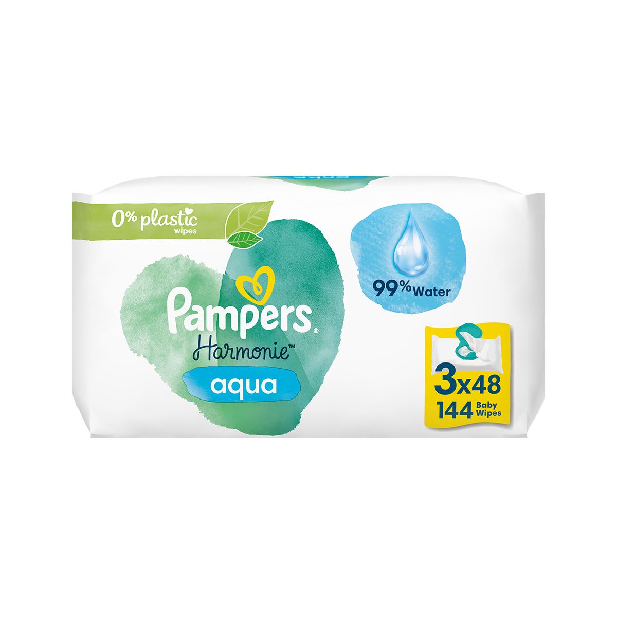 Pampers - პამპერსი სველი ხელსახოცი 48 ცალი 3 შეკვრა 8525