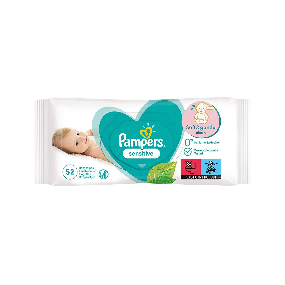 Pampers - პამპერსი სველი ხელსახოცი 52 ცალი 1391