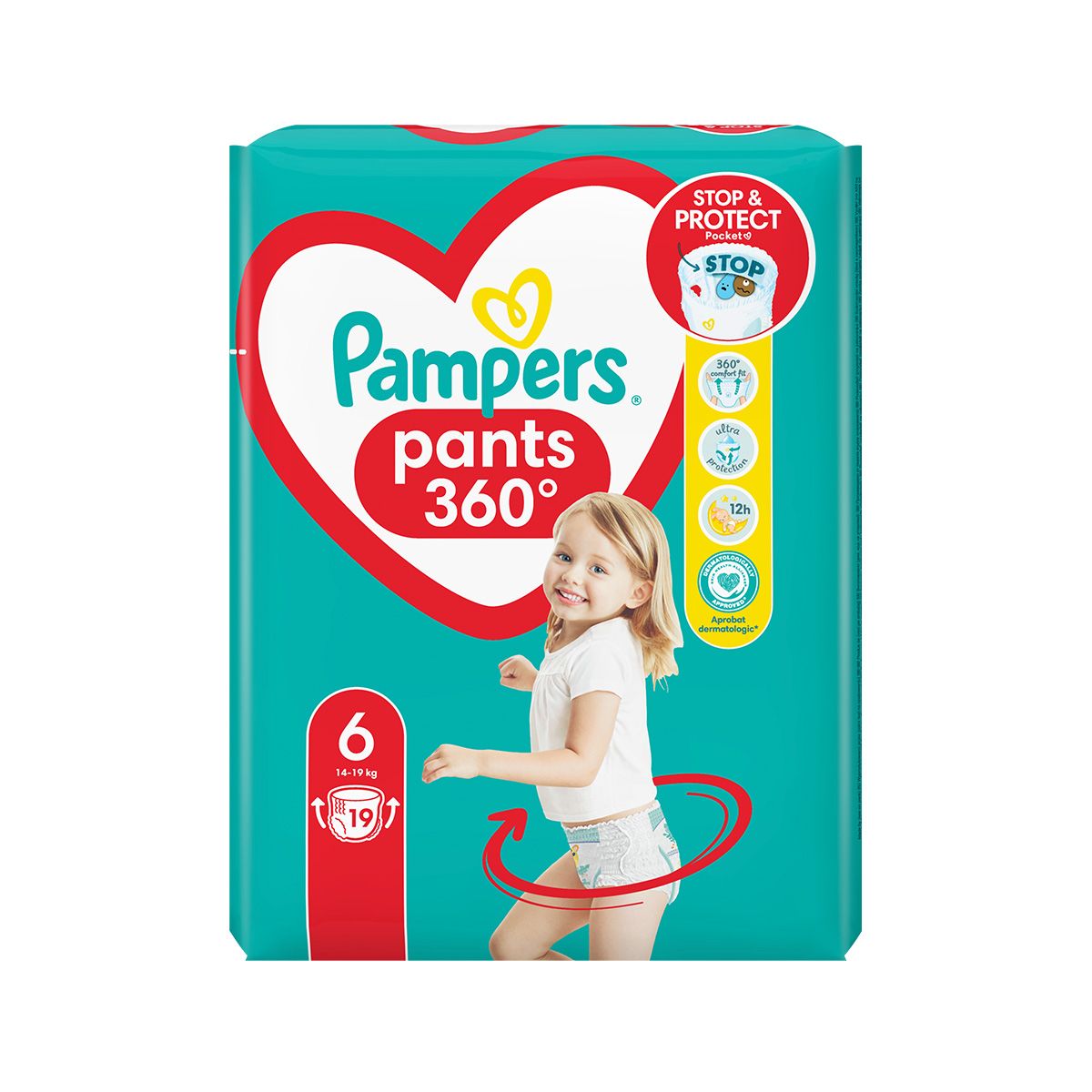 Pampers - პამპერსი ტრუსი 14-19 კგ 19 ცალი 7802