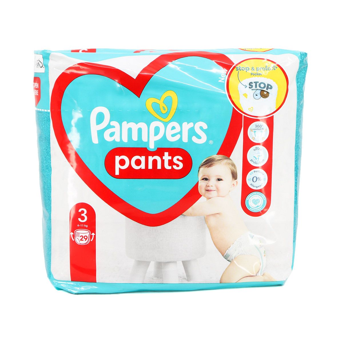 Pampers - პამპერსი ტრუსი 6-11კგ 29 ცალი 7710