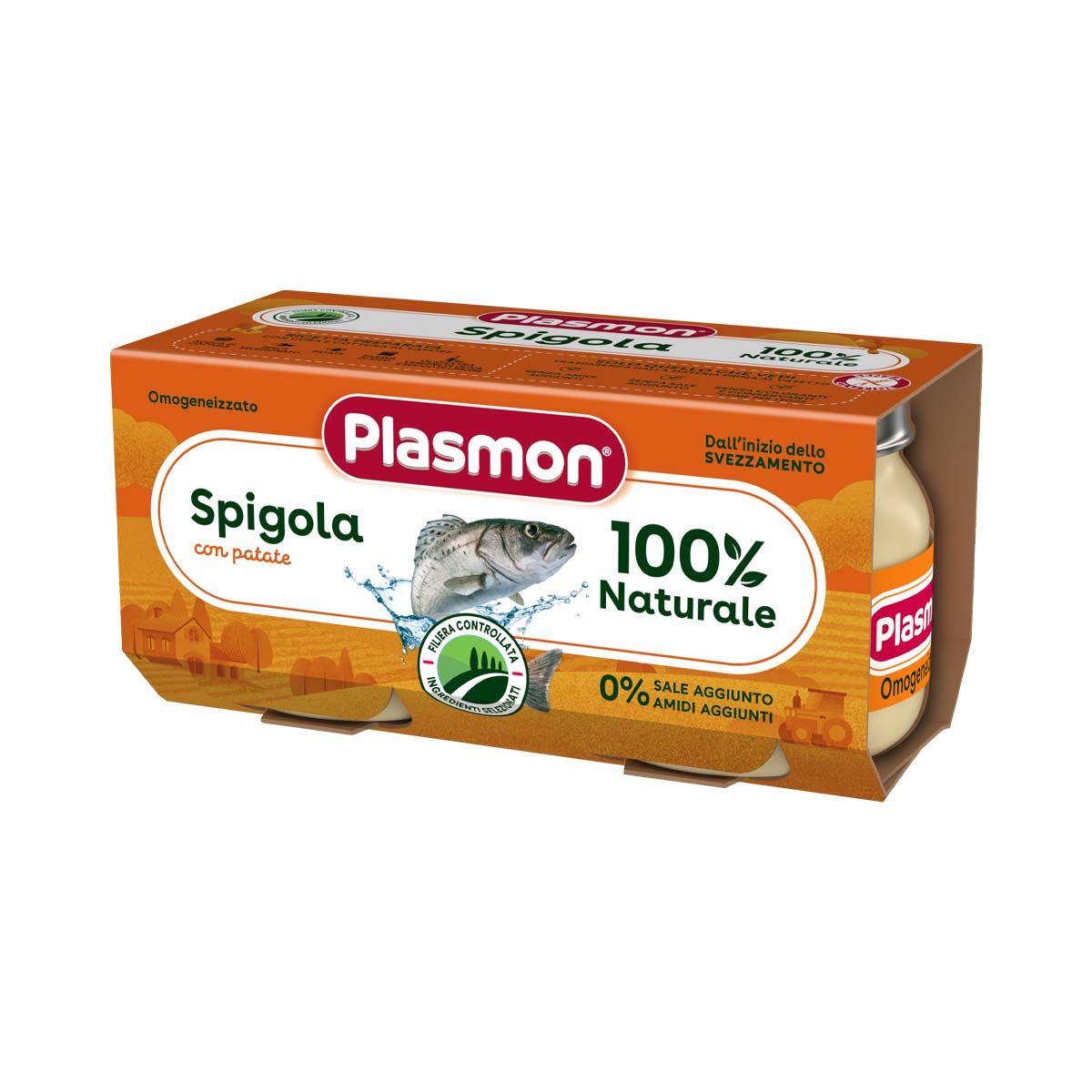 Plasmon - პლასმონი პიურე თევზით და კარტოფილით 1524