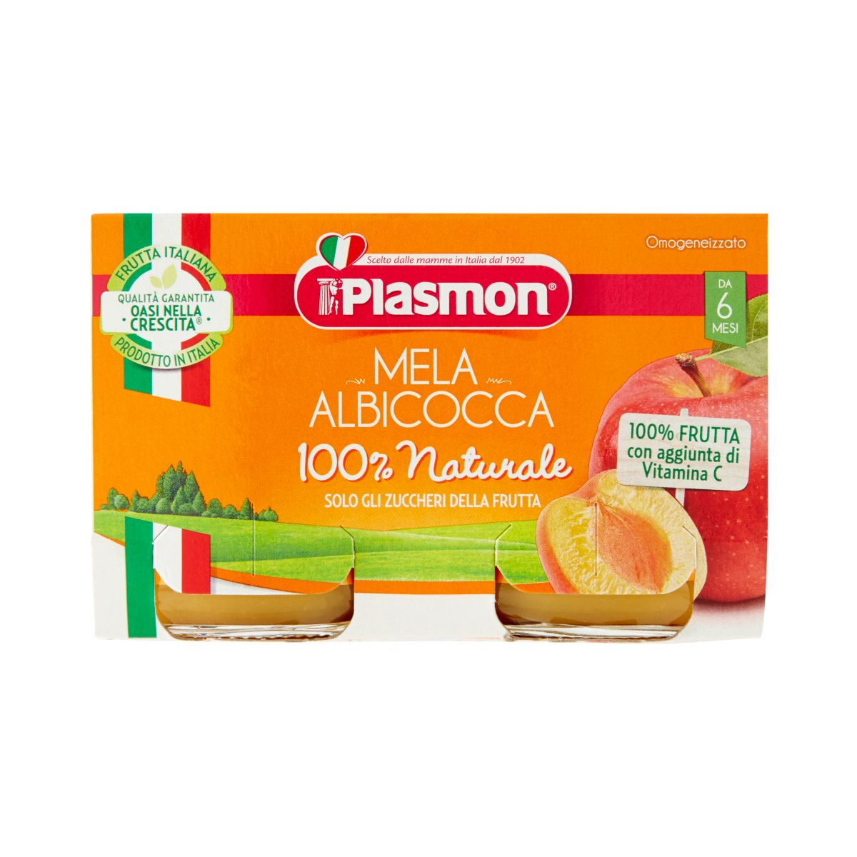 Plasmon - პლასმონი ხილფაფა ვაშლით და გარგარით 5856