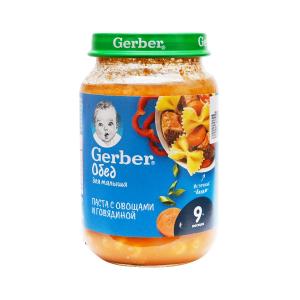 Gerber - გერბერი პიურე ხორცი და პასტა/ბს 6359