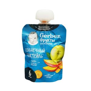 Gerber - გერბერი ხილფაფა ვაშლი მანგო და სტაფილო 2645