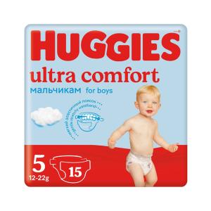 Huggies - ჰაგისი ბავშვის საფენი - ბიჭის 12-22 კგ 15 ცალი 3574