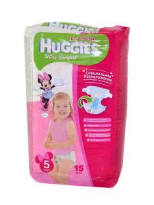 Huggies - ჰაგისი ბავშვის საფენი - გოგოს 12-22 კგ 15 ცალი 3581