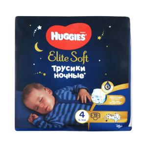 Huggies - ჰაგისი ელიტ სოფტი ტრუსი ღამის 9-14 კგ 19 ცალი 8166