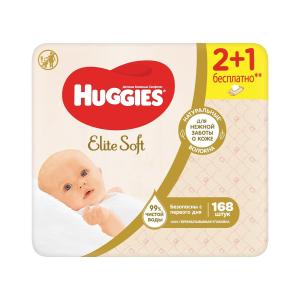 Huggies - ჰაგისი სველი ხელსახოცი 56X3 ცალი 3038