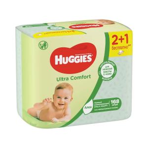 Huggies - ჰაგისი სველი ხელსახოცი 56X3 ცალი 9460