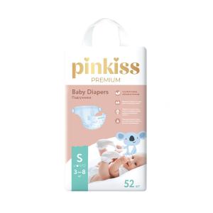 Pinkiss - პინკის ბავშვის საფენი Premium 3-8 კგ 52 ცალი 0117