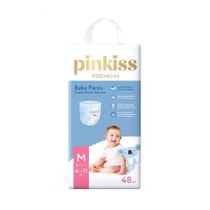 Pinkiss - პინკის ბავშვის საფენი ტრუსი Premium 6-11 კგ 48 ცალი 0148
