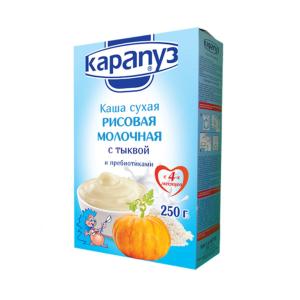 კარაპუზი ბრინჯის რძიანი ფაფა გოგრით და პრებიოტიკებით 4 თვიდან 0951