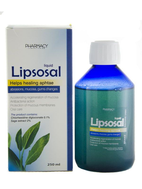 პირის ღრუს სავლები Lipsosal 250მლ ფლ.