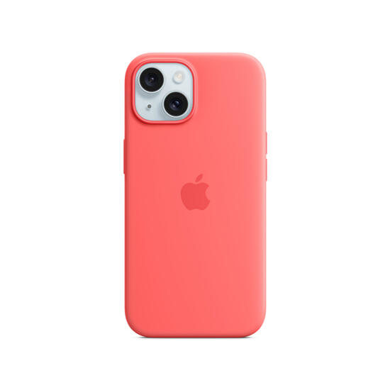 Apple iPhone 15 Silicone Case with MagSafe MT0V3ZMA Guava