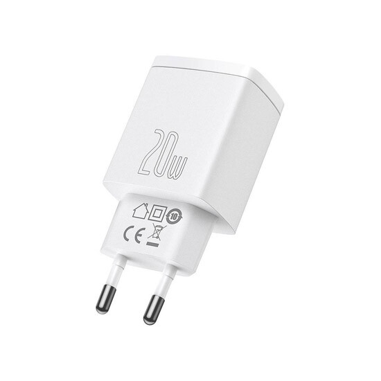 Baseus Compact Quick Charger 20W EU CCXJB02 White