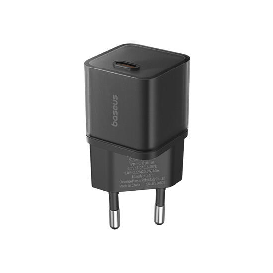 Baseus GaN5S Fast Charger 1C 20W EU P1016250311300 Black