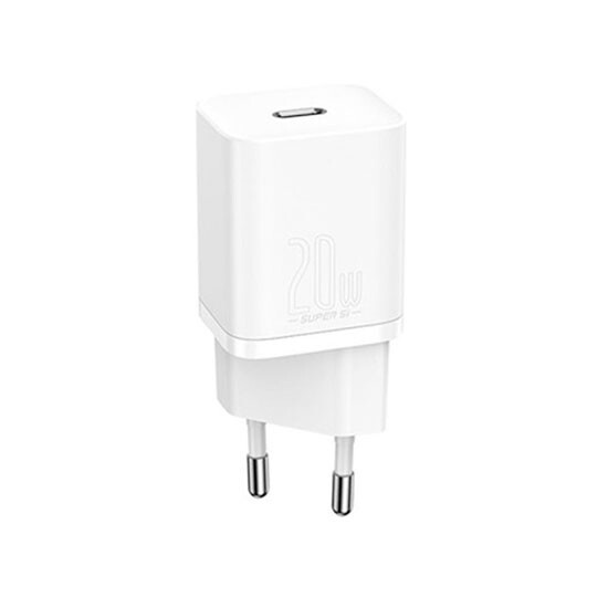 Baseus Super Si Quick Charger 1C 20W With TypeC to Lightning Cable TZCCSUPB02 White