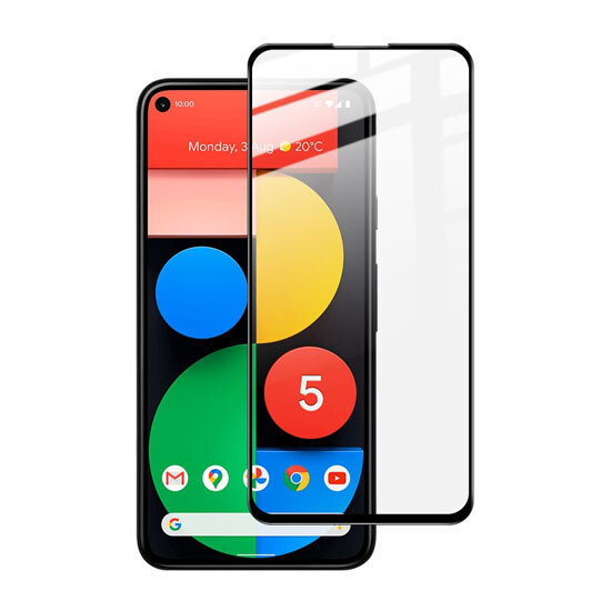 Glass Pro Full Screen Tempered Glass 111D Google Pixel 5 Black