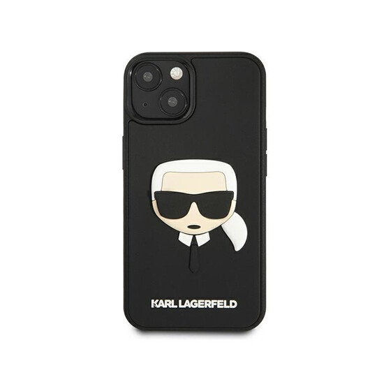 Karl Lagerfeld Case With 3D Rubber Karl Head iPhone 14 KLHCP14SKH3DBK Black