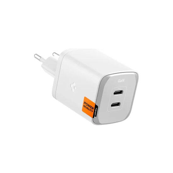 Spigen GaN III Charger 65W With Dual USBC port ACH05164 White