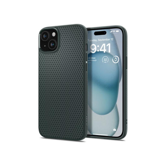 Spigen Liquid Air Case For Apple iPhone 15 ACS06792 Abyss Green