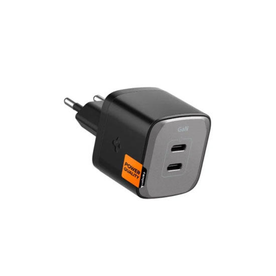 Spigen Wall Charger PD 3.0 35W Dual USBC Port ACH05145 Black